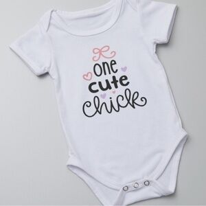 Baby onesie personalized bodysuits Easter cute chick